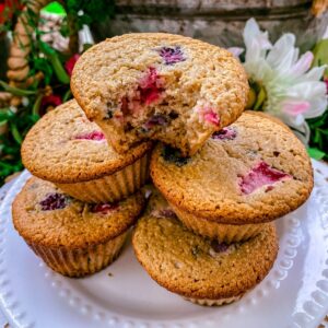 paleo gluten free dairy free healthy berry muffins