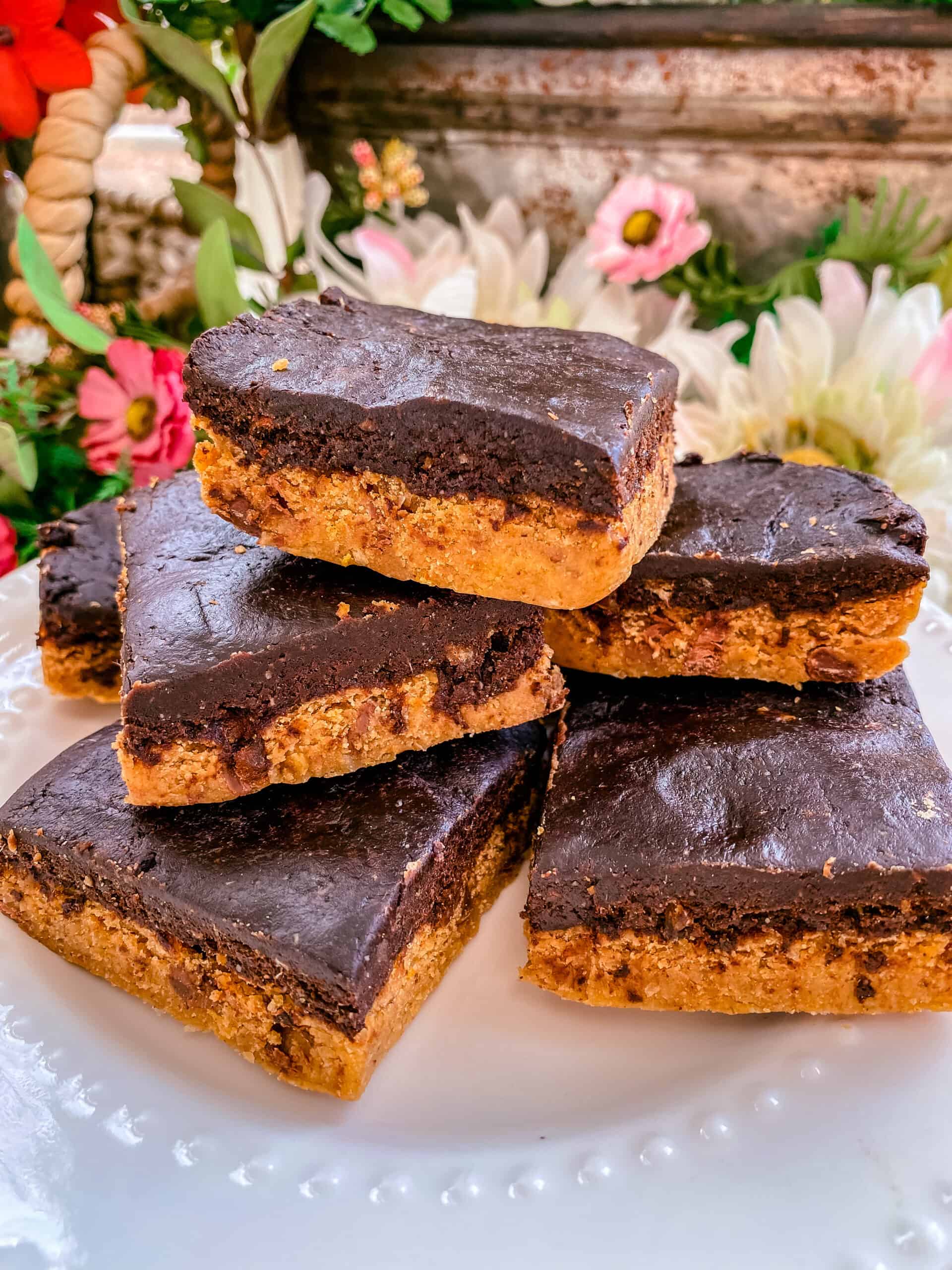 Vegan & Gluten-free No Bake Brookie Bars - Hope And Hummus