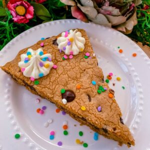 gluten free dairy free healthy cookie cake