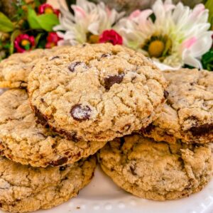 gluten free dairy free healthy oatmeal chocolate chip cookies