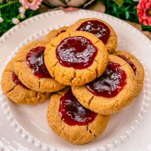 vegan gluten free dairy free refined sugar free peanut butter and jelly cookies