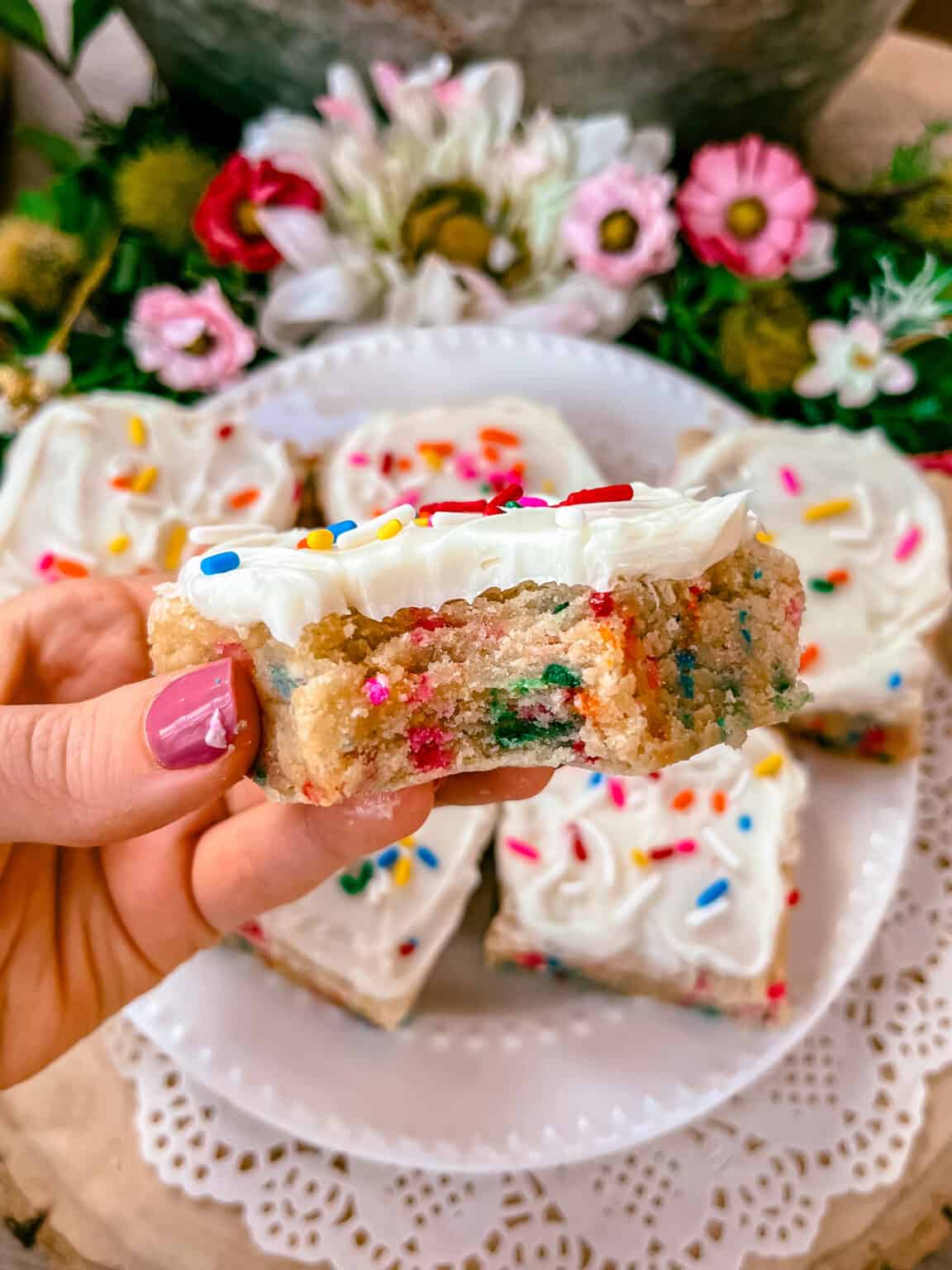 Glutenfree & Dairyfree Funfetti Sugar Cookie Bars Hope and Hummus