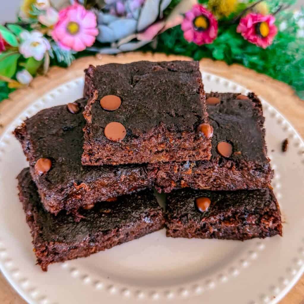 paleo gluten free dairy free refined sugar free fudgy banana brownies
