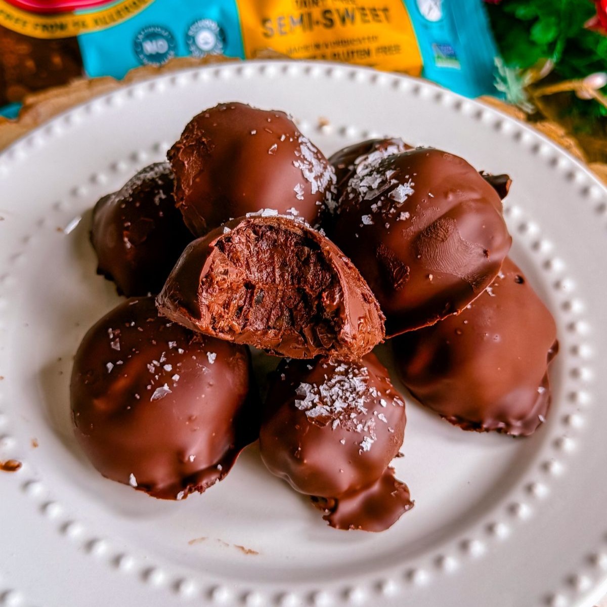 vegan gluten free dairy free healthy no bake brownie batter bites