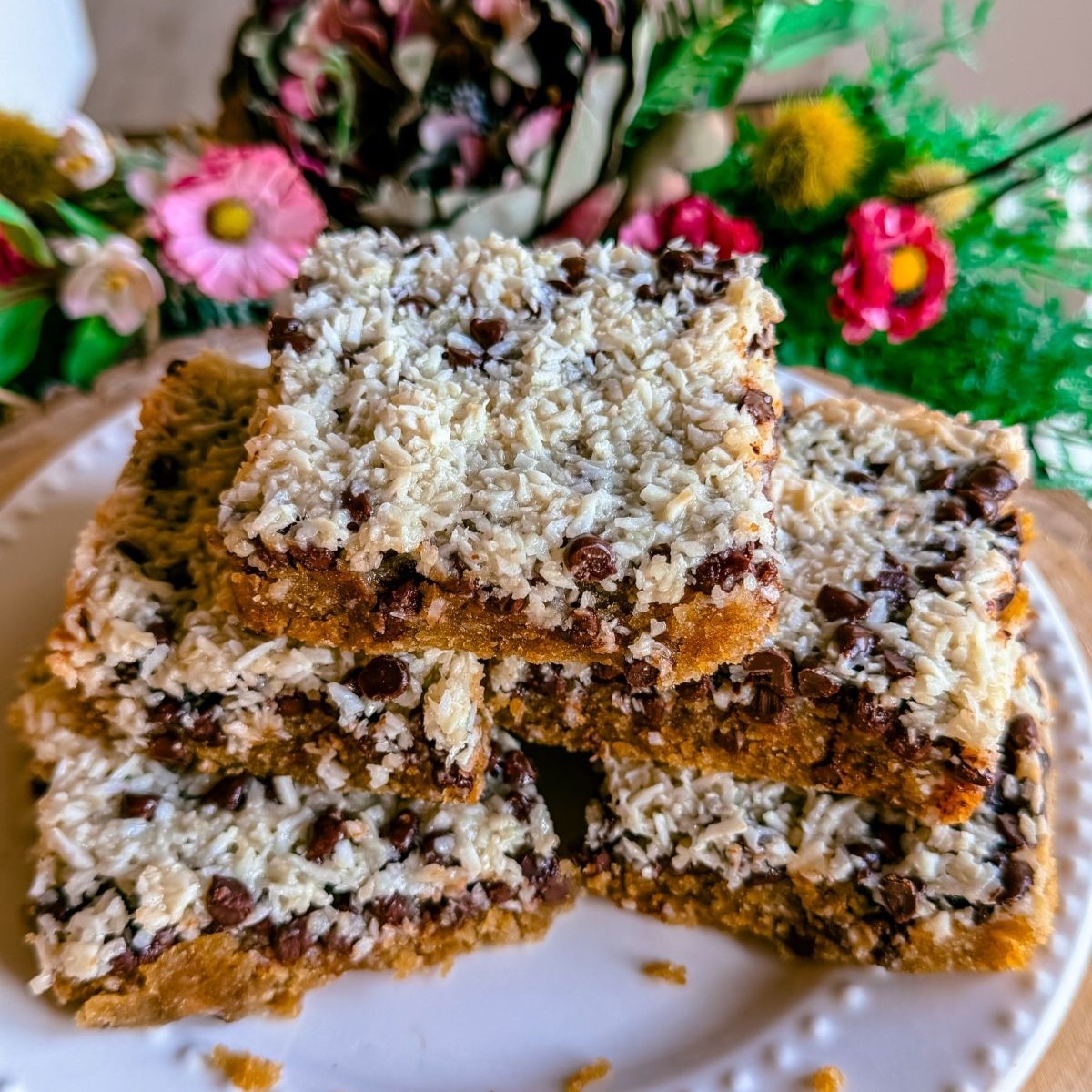 paleo vegan gluten free dairy free coffee coconut cookie bars