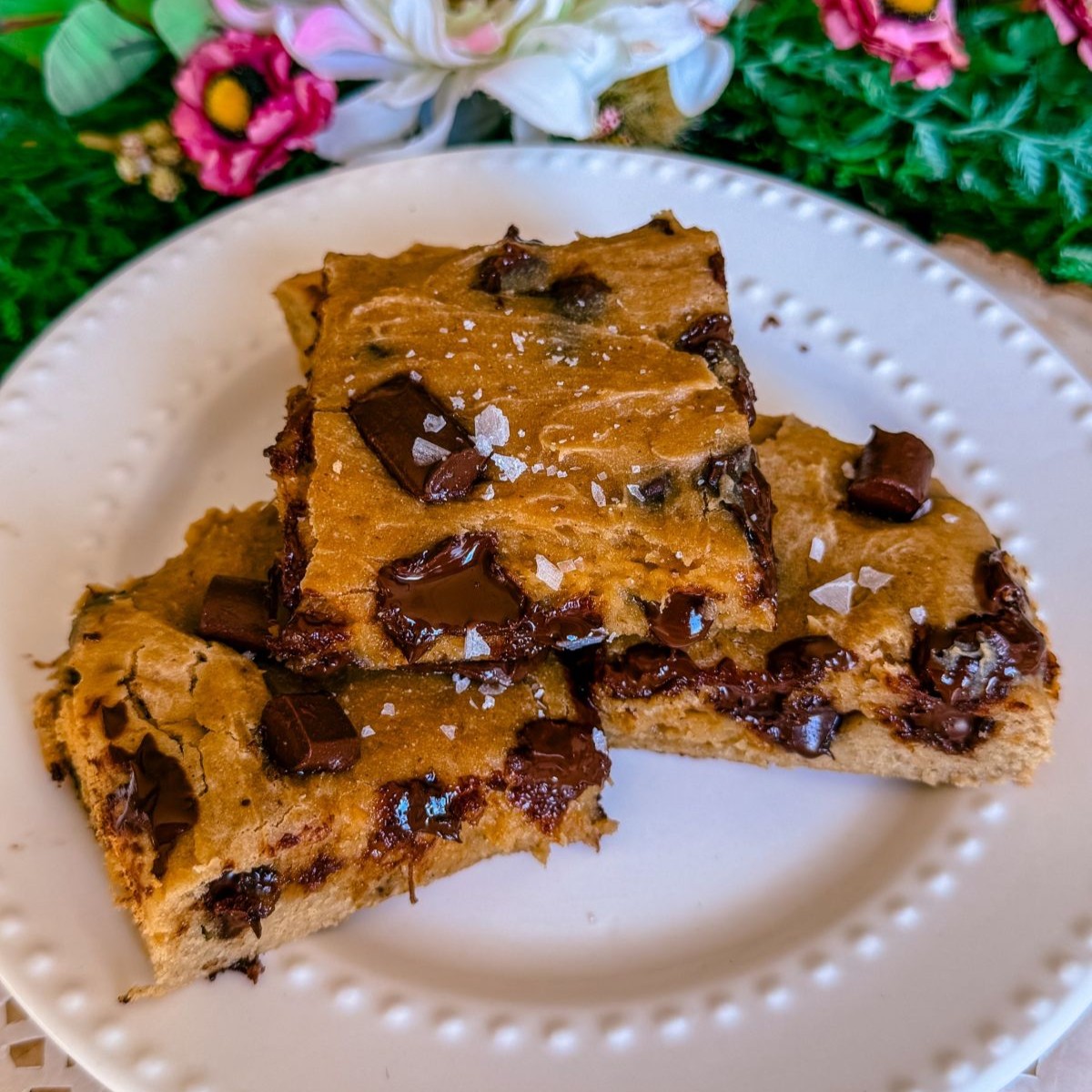 gluten free dairy free healthy peanut butter banana cookie bars