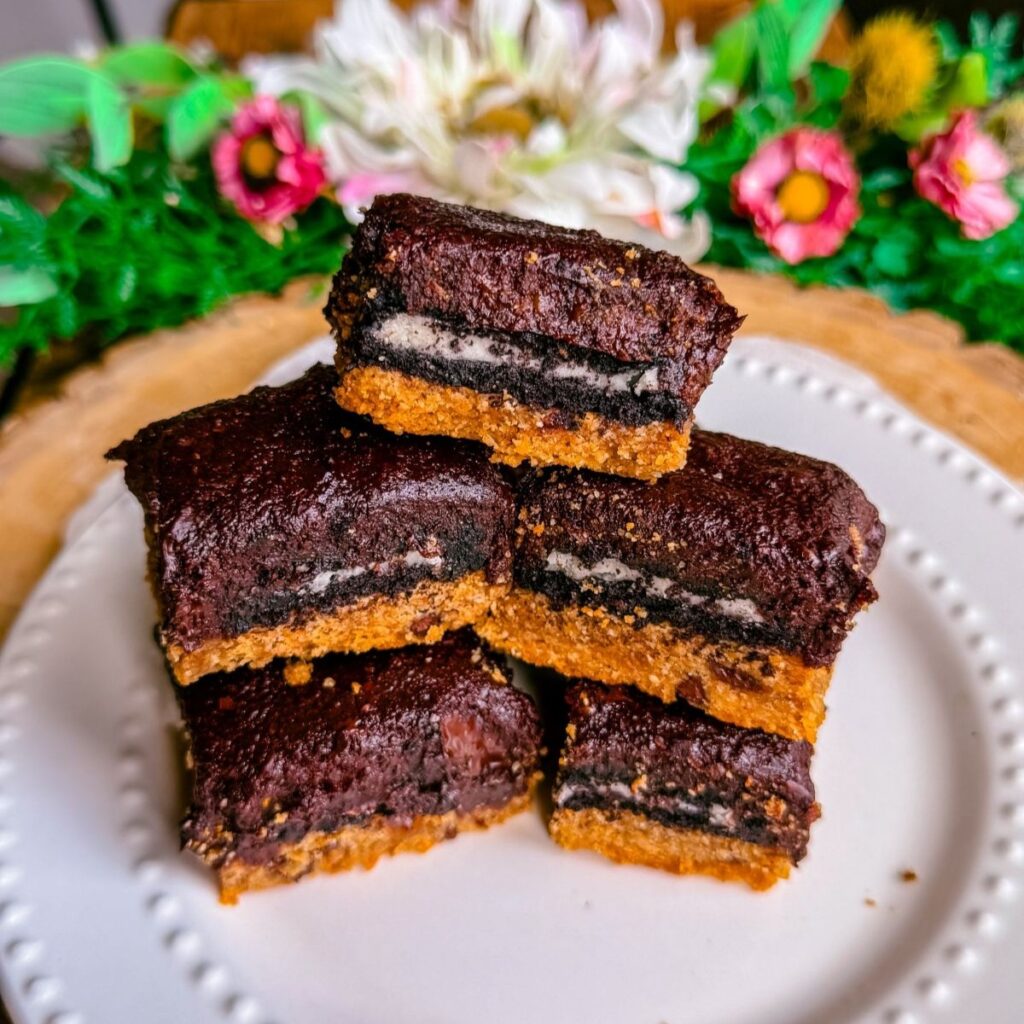 healthy gluten free dairy free slutty brownies