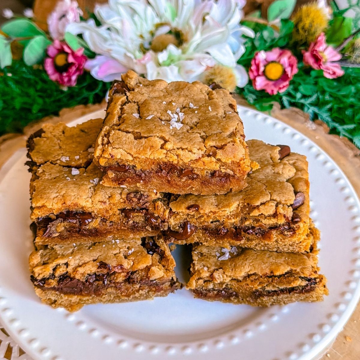 gluten free dairy free healthy peanut butter cup cookie bars