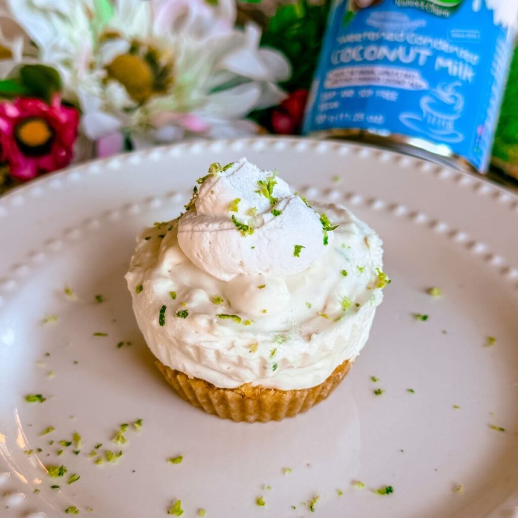 vegan gluten free dairy free healthy key lime pie cups no bake