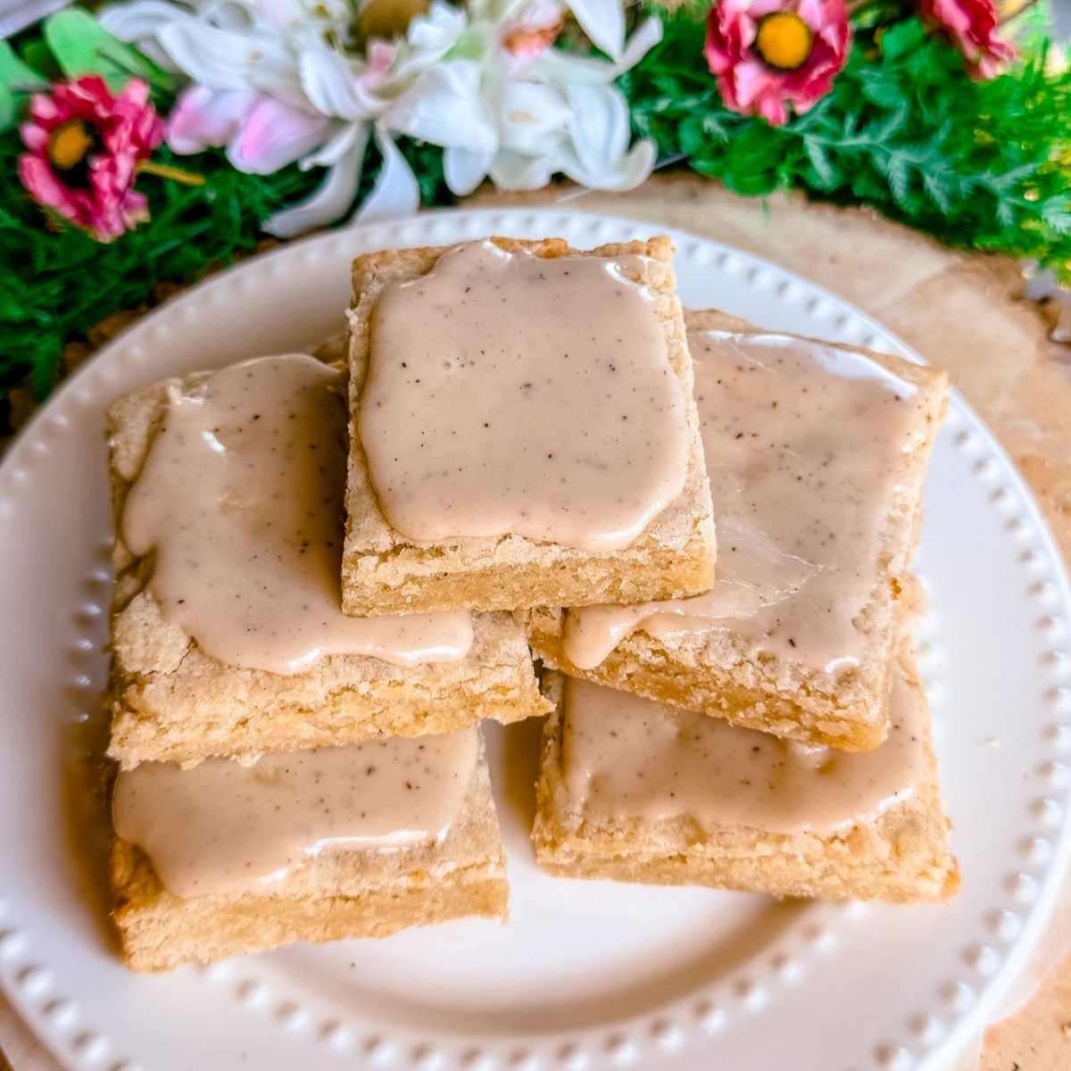 gluten free dairy free healthy vanilla bean sugar cookie bars