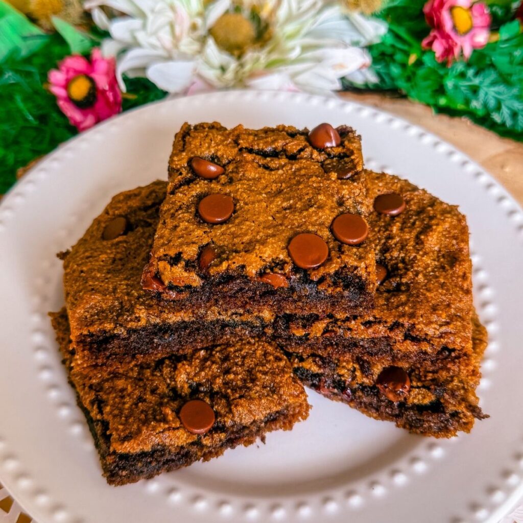 healthy paleo gluten free dairy free espresso cookie bars