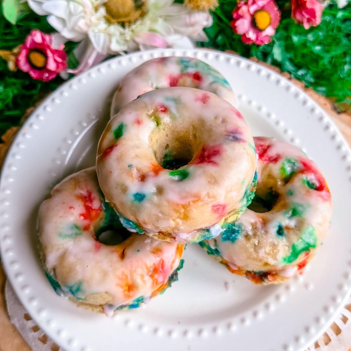 healthy gluten free dairy free funfetti donuts